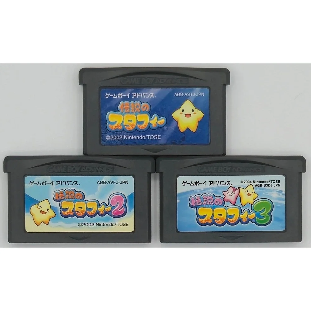 Densetsu no Starfy 1 2 3 Bundle Lot - Game Boy Advance GBA - Japan Import